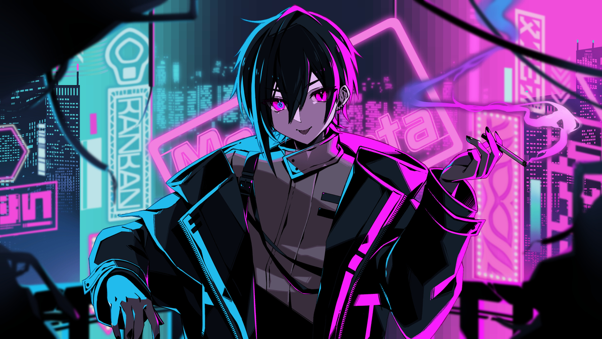 This is a pixiv picture whose title is Ms.マゼンタ.