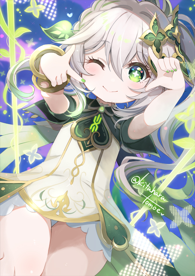 This is a pixiv picture whose title is skeb🍀ナヒーダ「わたくしのおうちへいらっしゃい♪」.