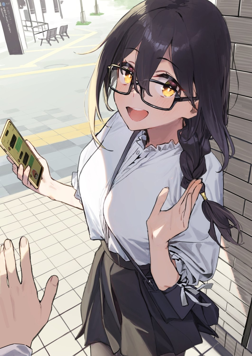 This is a pixiv picture whose title is 近視の姉♯115.