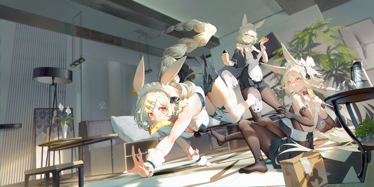 This is a pixiv picture whose title is 夺取披萨.