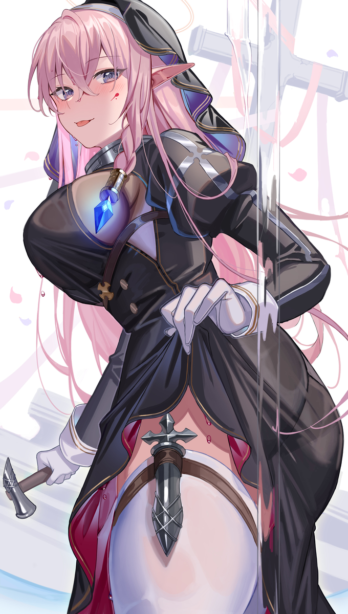 This is a pixiv picture whose title is シスターの呪い.