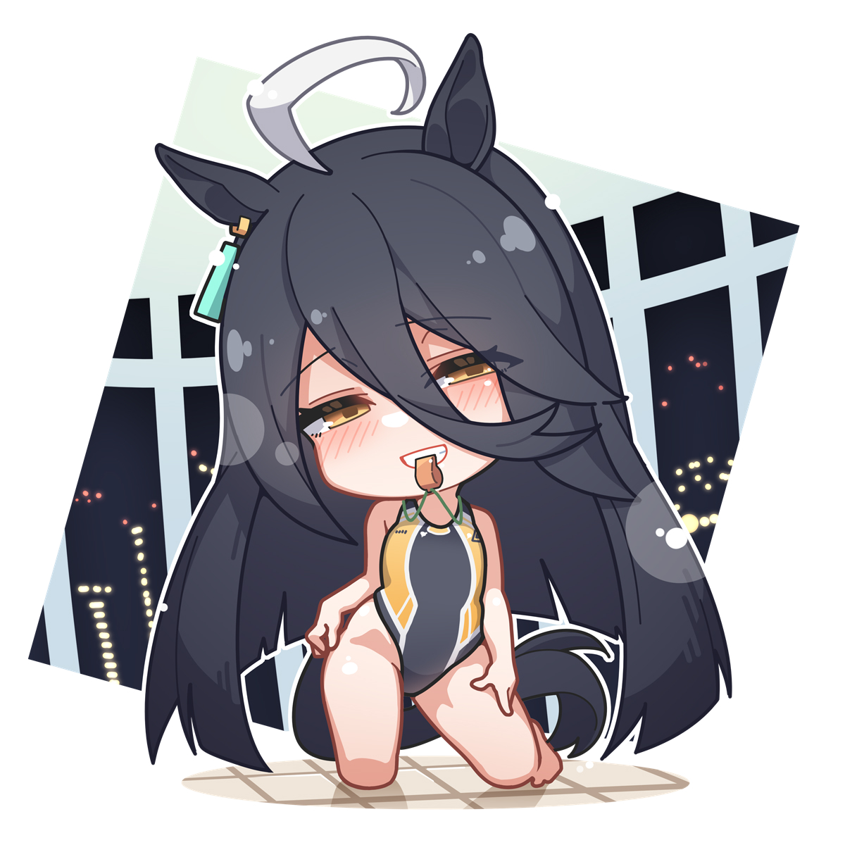 This is a pixiv picture whose title is マンハッタンカフェ.