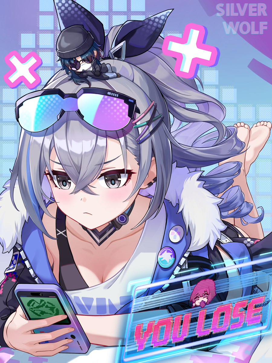 This is a pixiv picture whose title is SilverWolf.