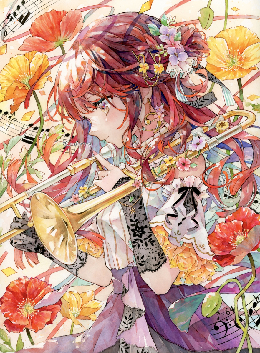 This is a pixiv picture whose title is 透明水彩＊音彩(ねいろ).