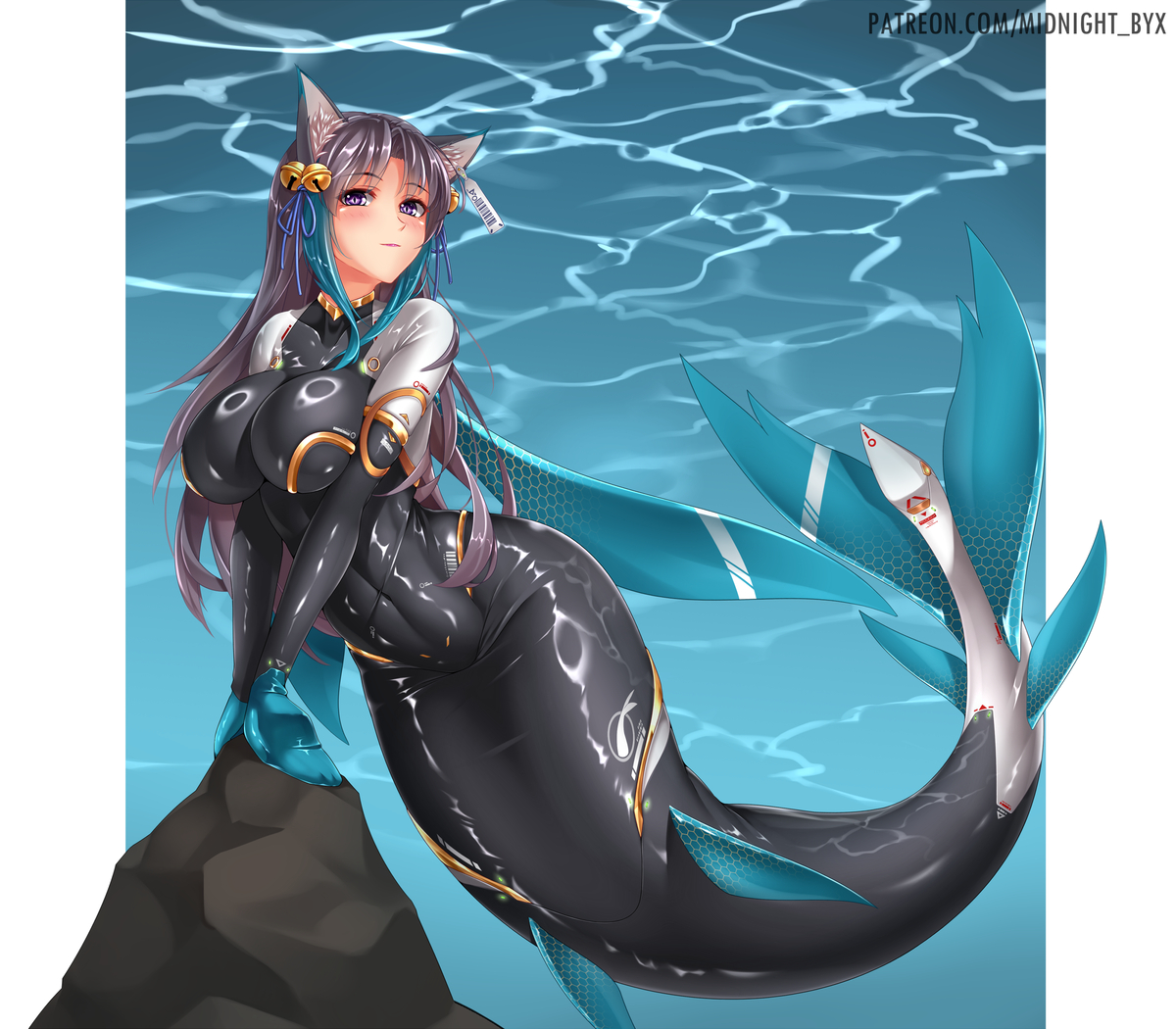 This is a pixiv picture whose title is 人魚スーツ.