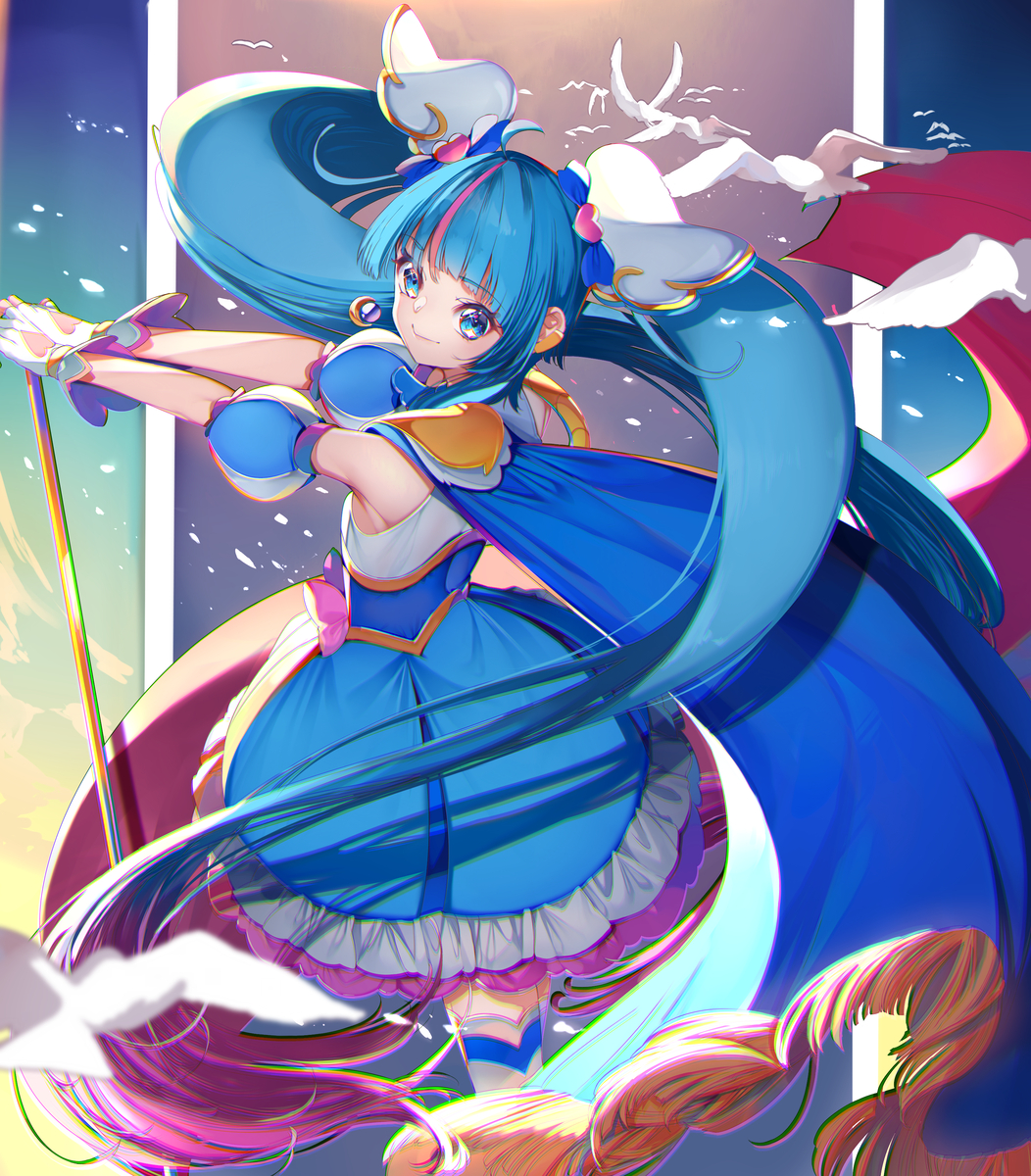 This is a pixiv picture whose title is キュアスカイ.