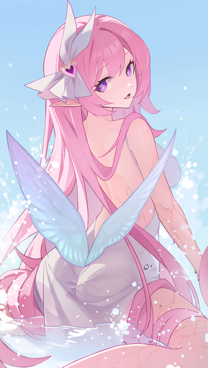 This is a pixiv picture whose title is Day02 搁浅的爱莉希雅.