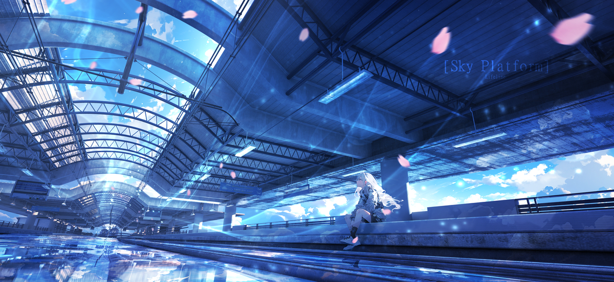 This is a pixiv picture whose title is Sky Platform.