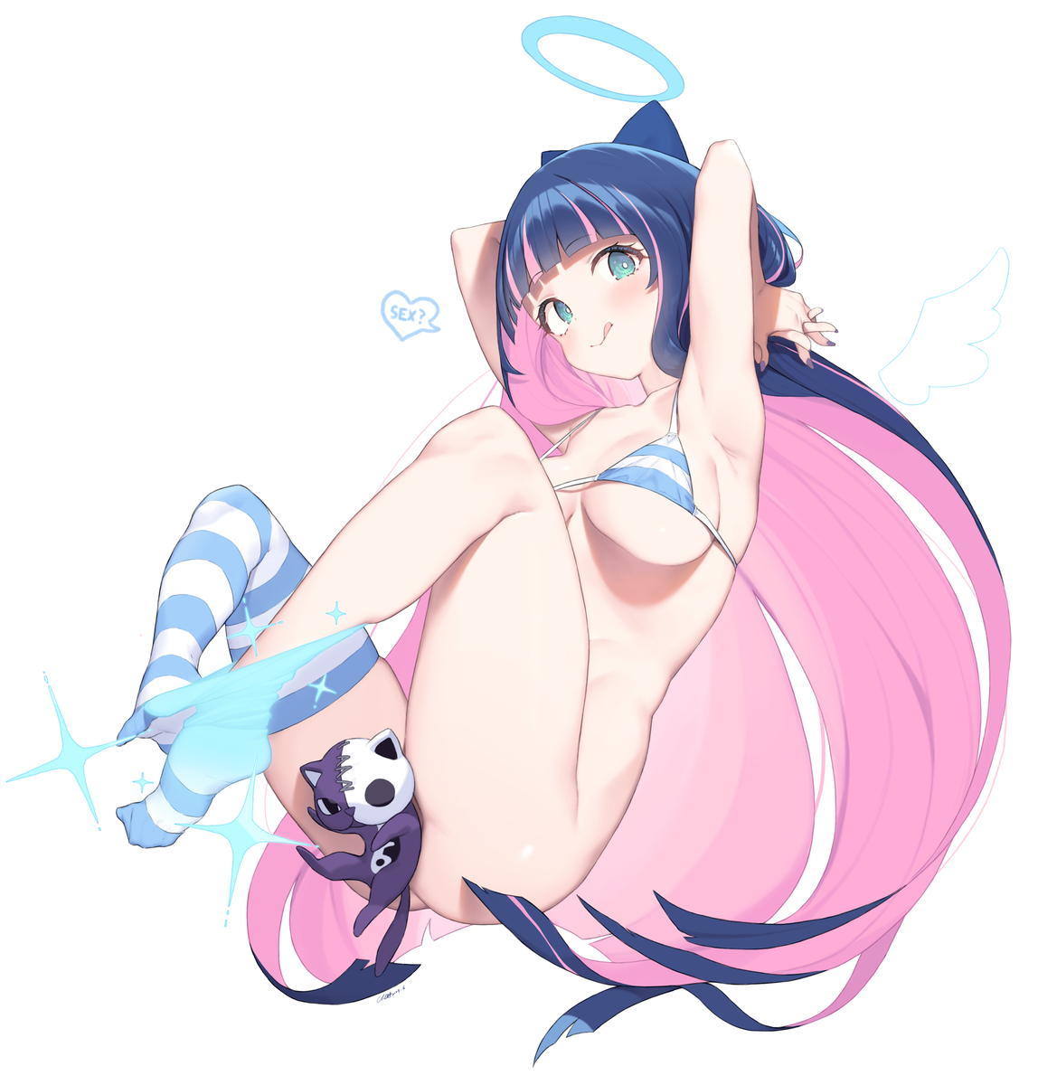 This is a pixiv picture whose title is Stocking.