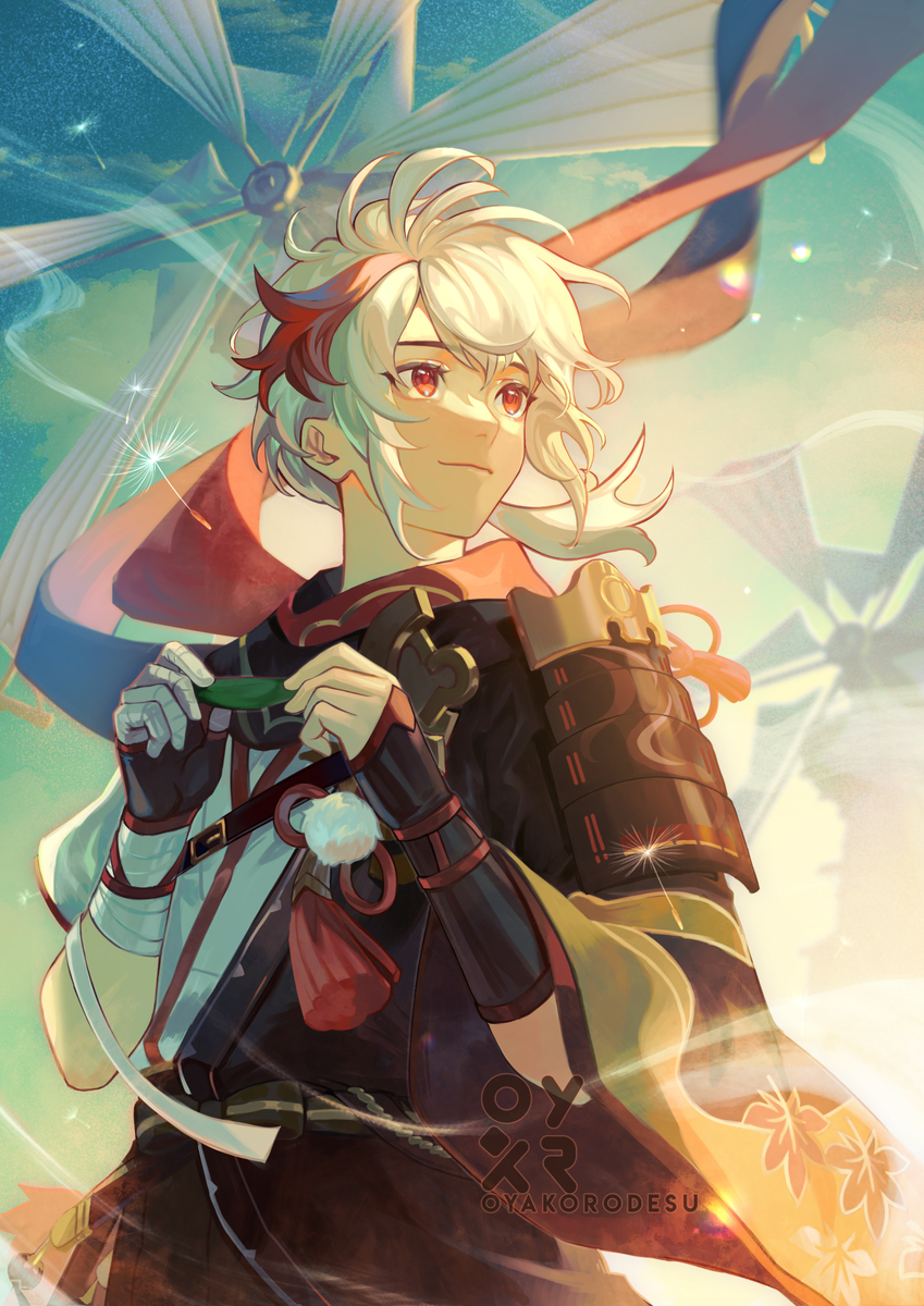 This is a pixiv picture whose title is Kazuha.