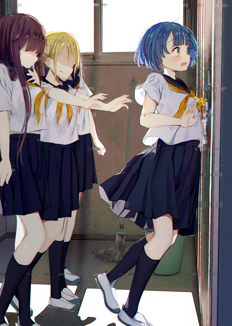 This is a pixiv picture whose title is 壁抜けバグ.