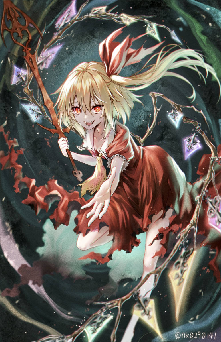 This is a pixiv picture whose title is 紅魔城フラン.