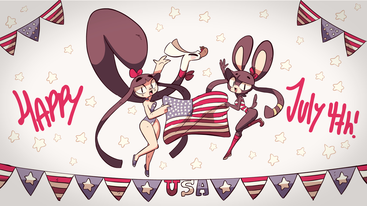 This is a pixiv picture whose title is Happy July 4th - 2023 (VIDEO).