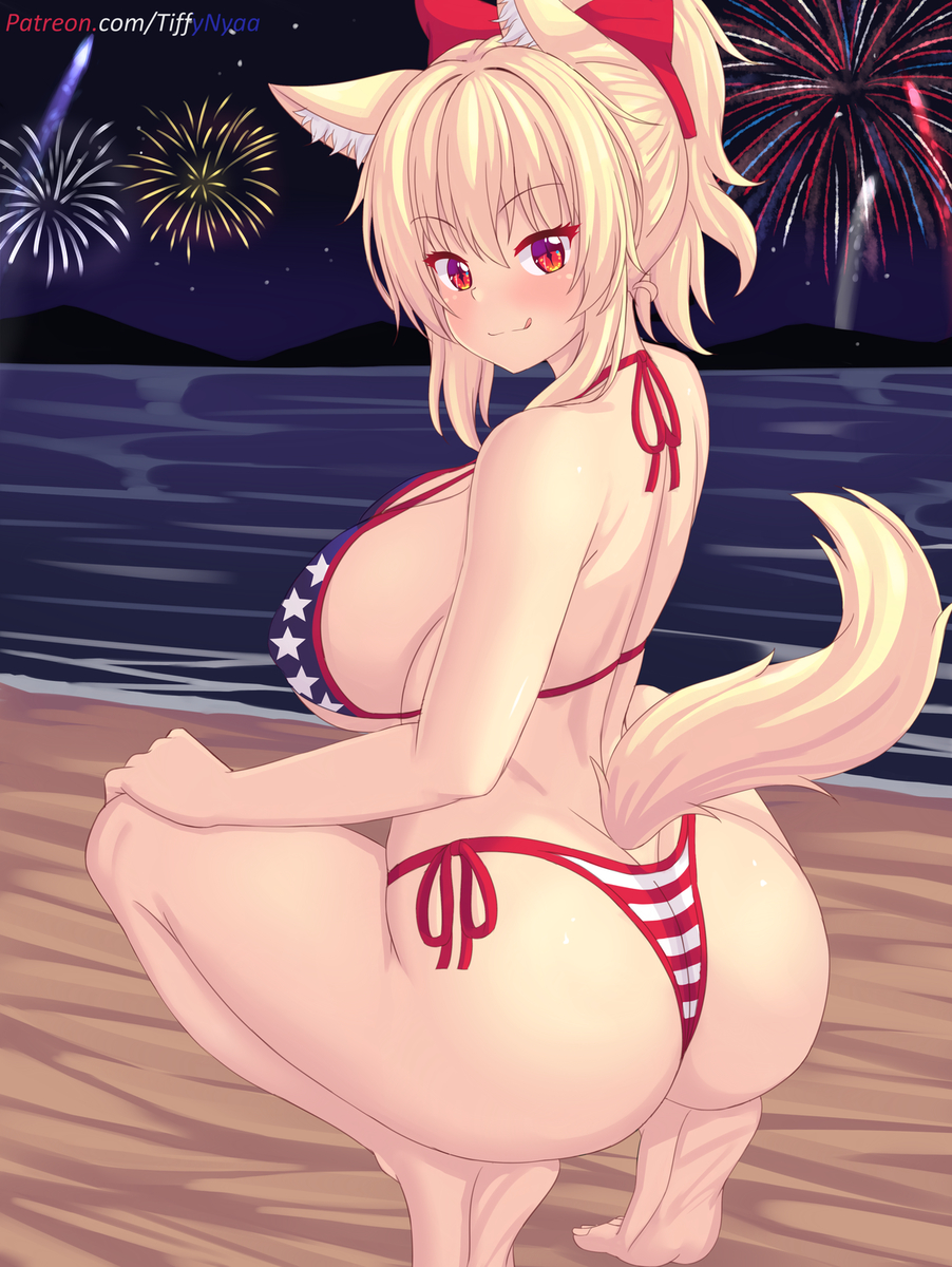 This is a pixiv picture whose title is 4th of July Tiffy~~.