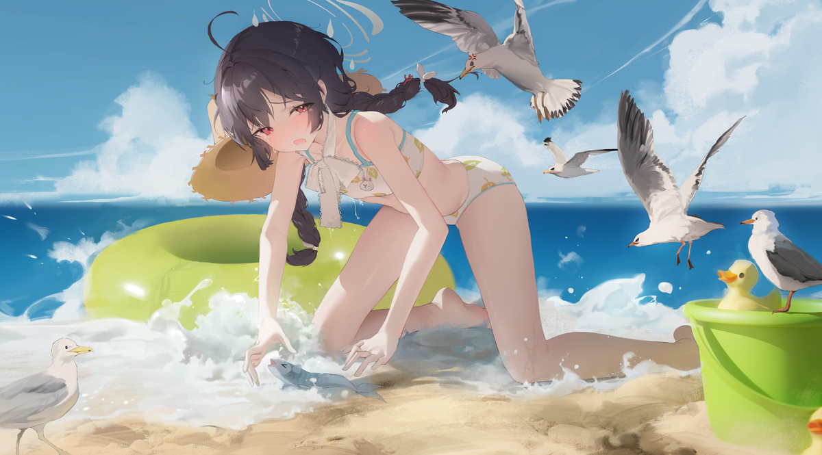 This is a pixiv picture whose title is study.