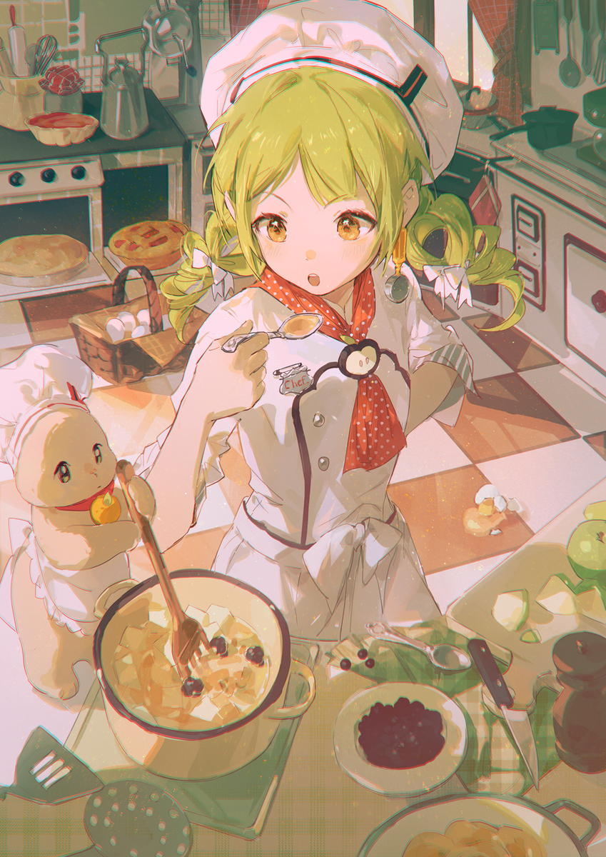This is a pixiv picture whose title is apple pie.