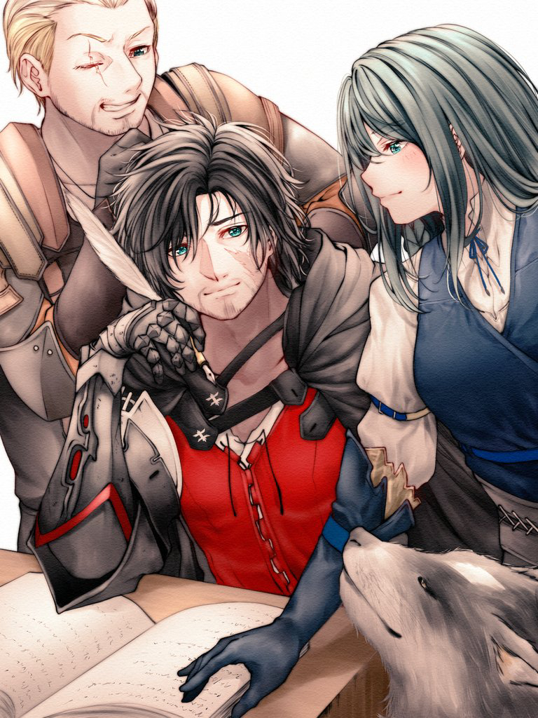 This is a pixiv picture whose title is 冒険譚『ファイナルファンタジー』.