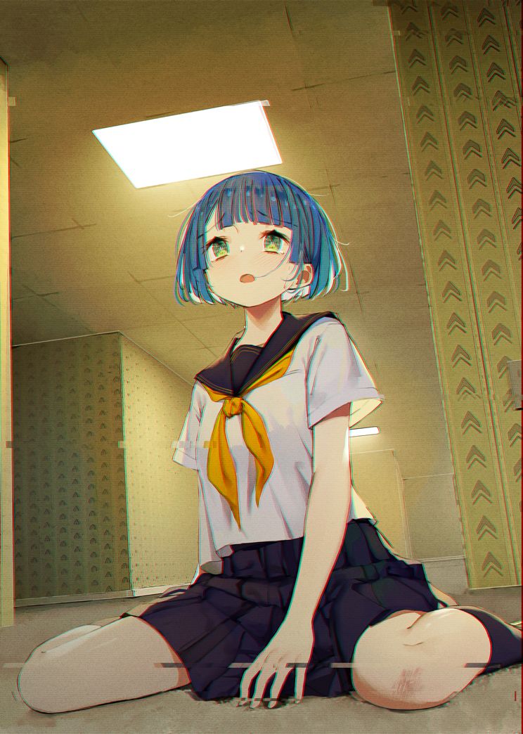 This is a pixiv picture whose title is Level 0 「ここは…どこ…？」.