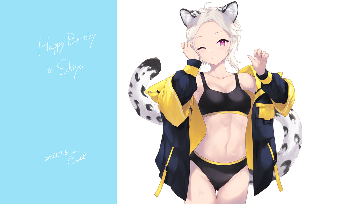 This is a pixiv picture whose title is Happy Birthday to Shiya~!🎂🎉.