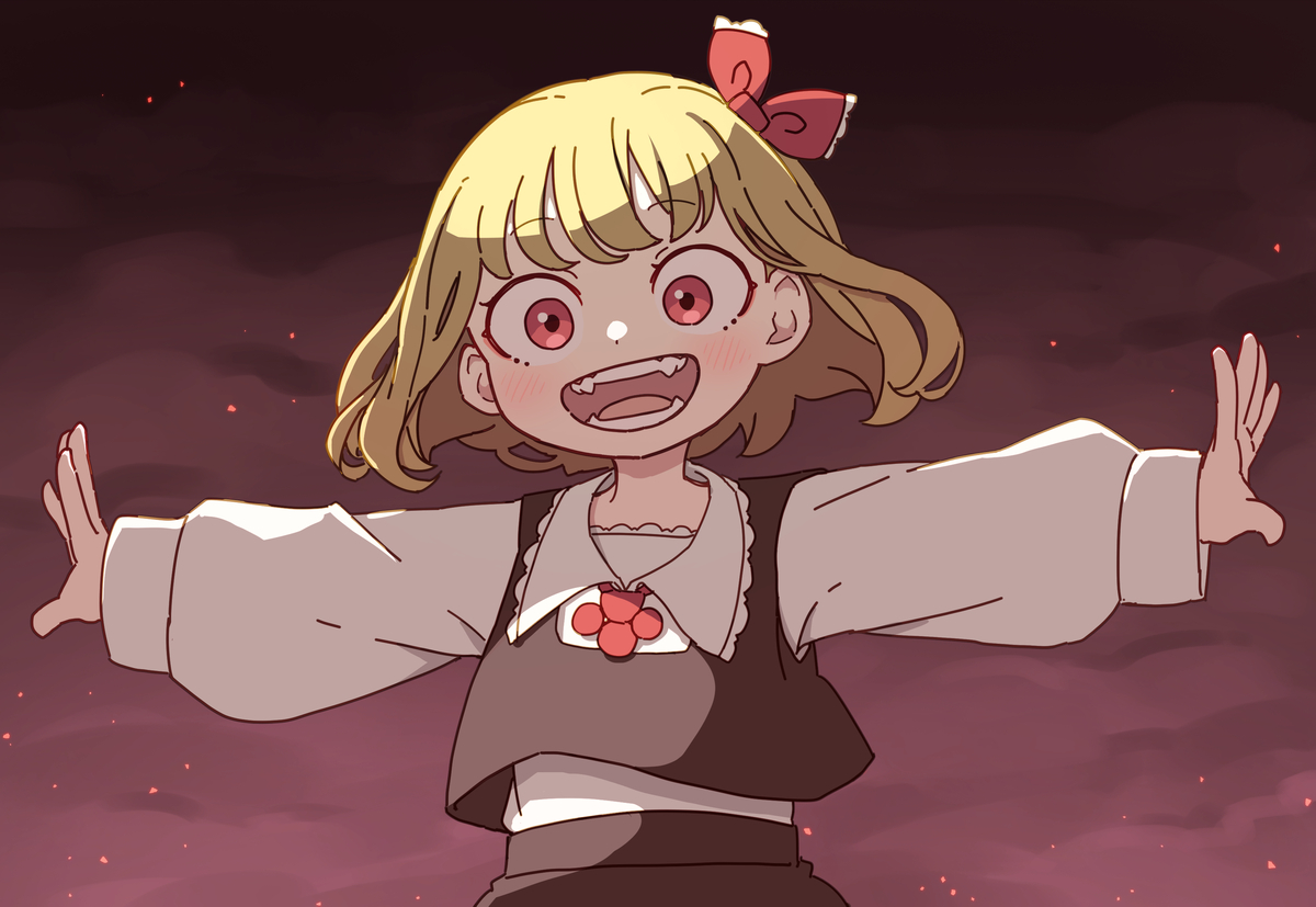 This is a pixiv picture whose title is ルーミア.