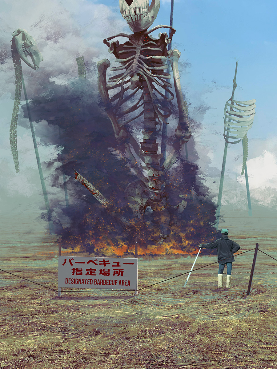 This is a pixiv picture whose title is BBQ.
