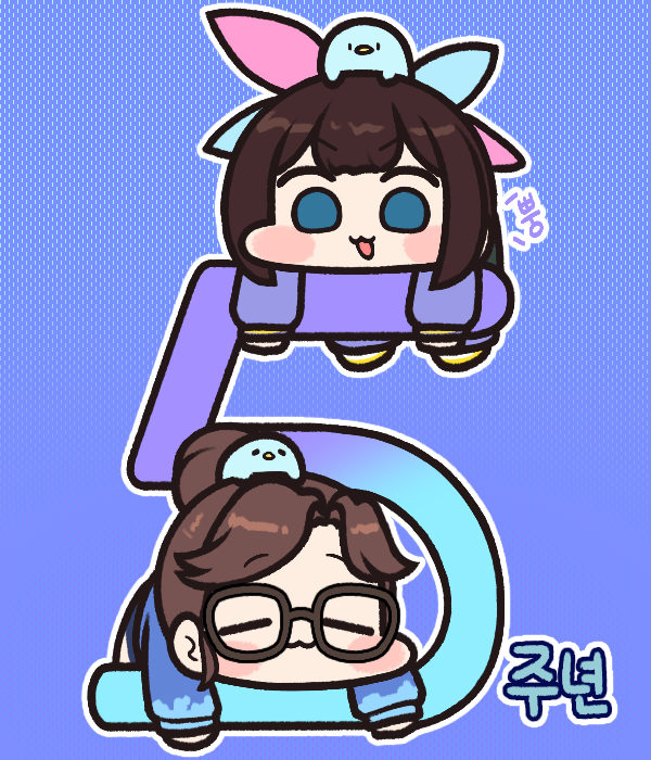 This is a pixiv picture whose title is 5주년.