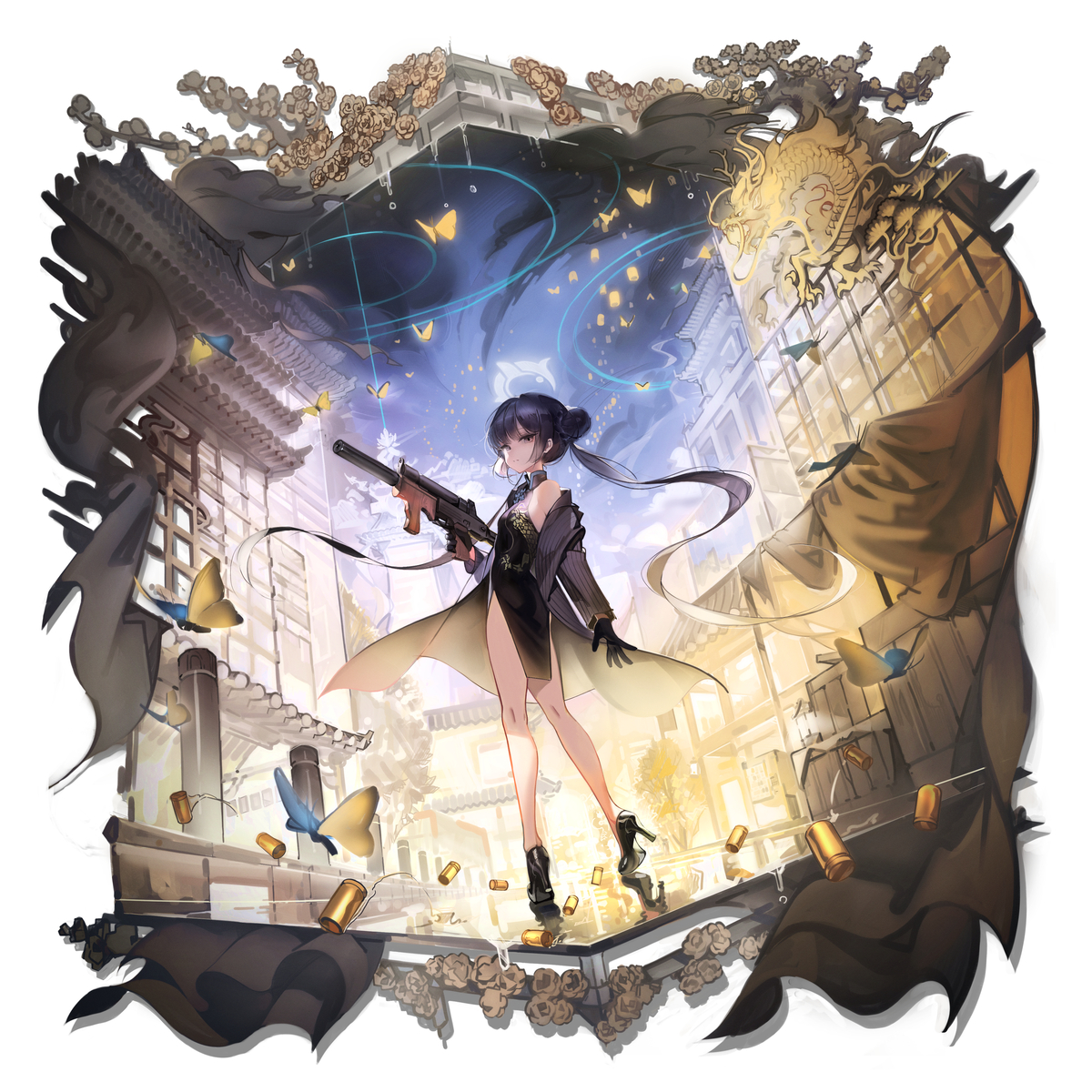 This is a pixiv picture whose title is 竜華キサキ.