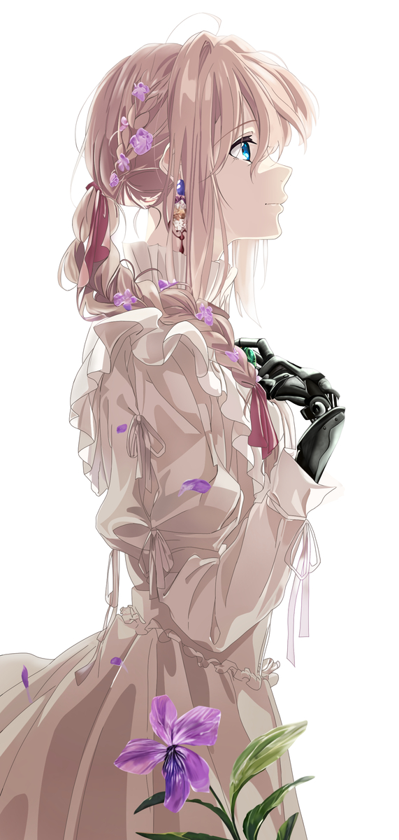 This is a pixiv picture whose title is ヴァイオレット　模写８５枚目.