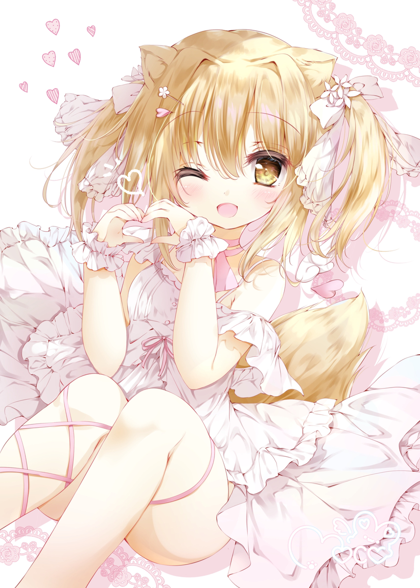 This is a pixiv picture whose title is いっぱい すき 💛.