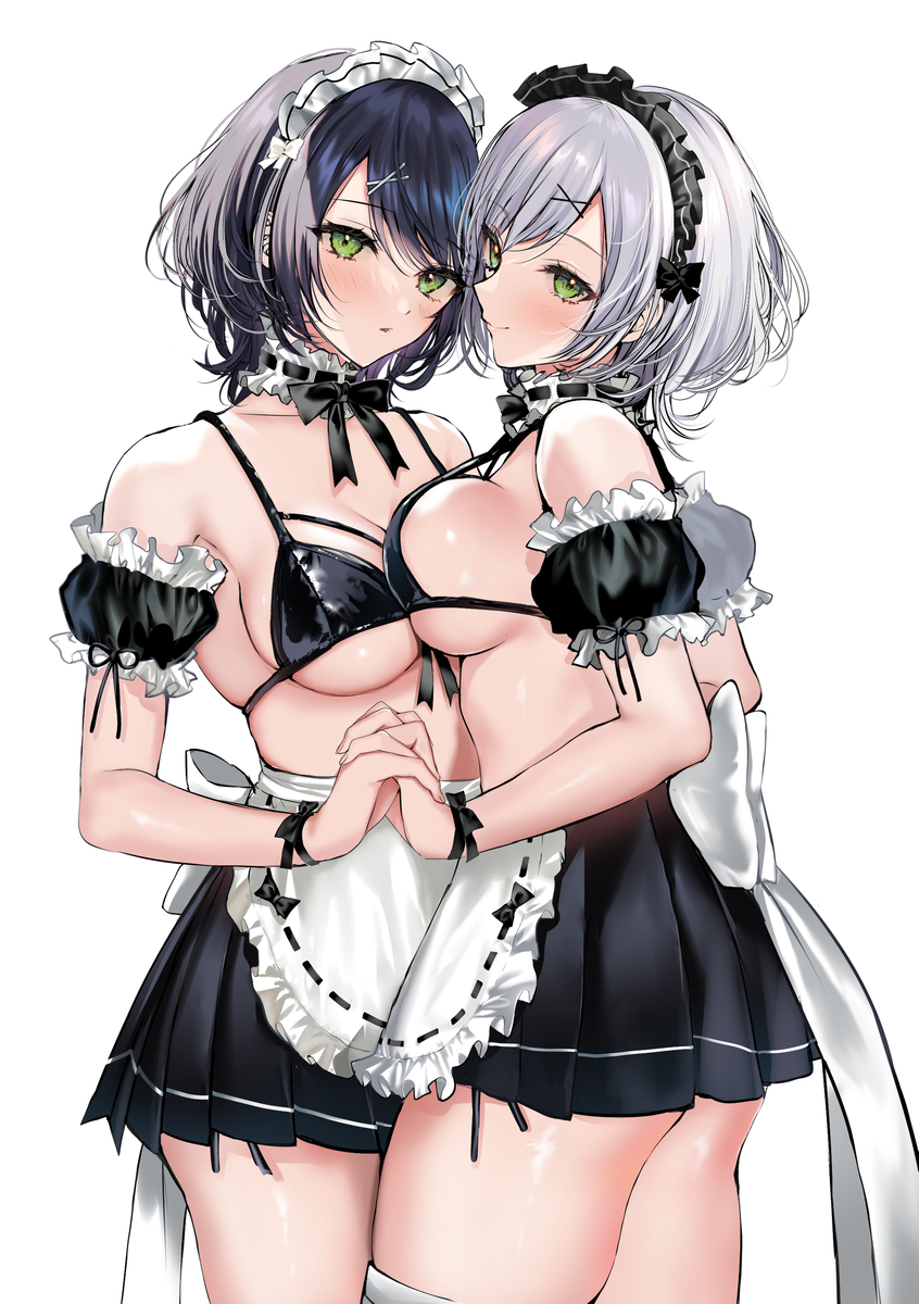 This is a pixiv picture whose title is メイドビキニ.