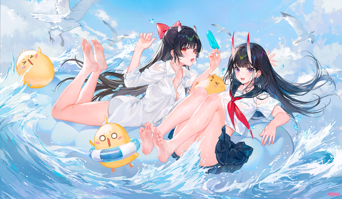 This is a pixiv picture whose title is Summer.