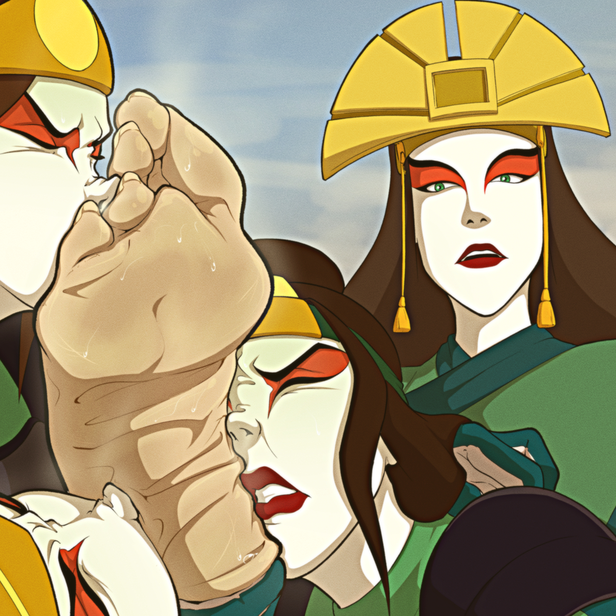 This is a pixiv picture whose title is Warrior Training P.1 (ATLA).