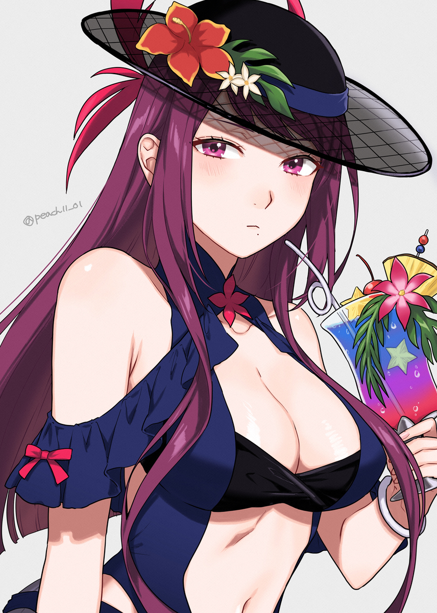 This is a pixiv picture whose title is 水着アイビー.