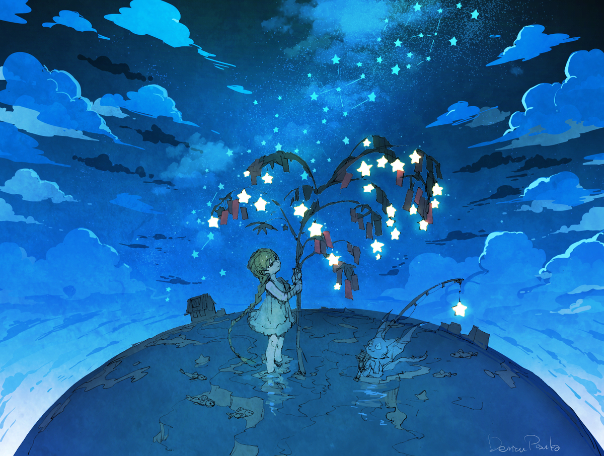 This is a pixiv picture whose title is タナバタな星.