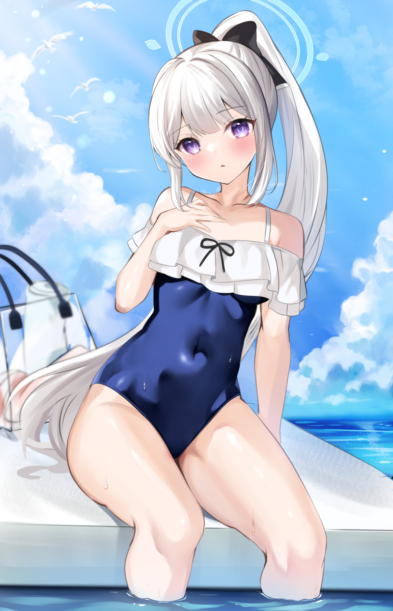 This is a pixiv picture whose title is 水着ミヤコ.