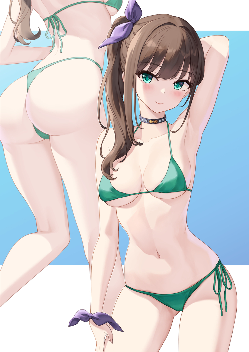 This is a pixiv picture whose title is blue in green シブリン.