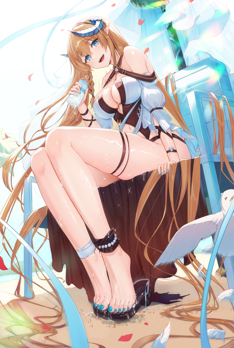 This is a pixiv picture whose title is 涩琴.