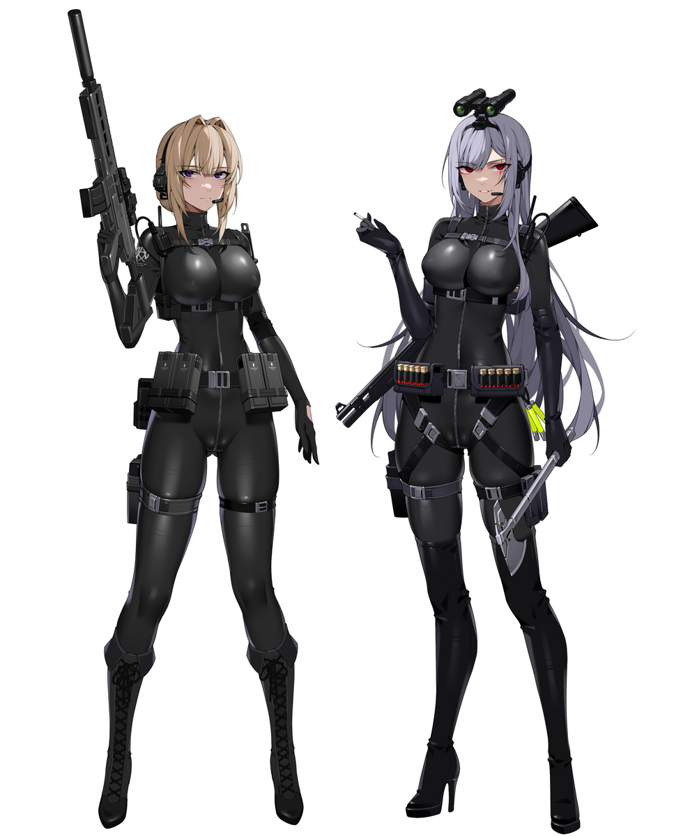 This is a pixiv picture whose title is 特工二人组.