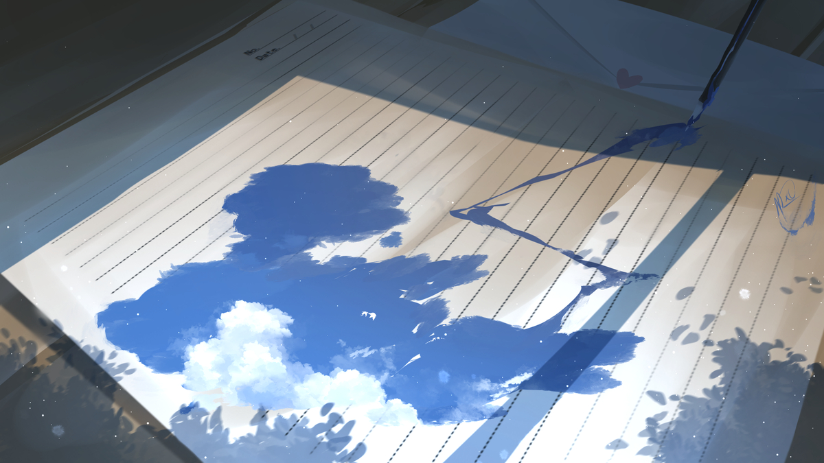 This is a pixiv picture whose title is Letter.
