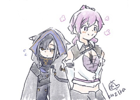 This is a pixiv picture whose title is トワツガイ(後半舞台ネタバレ).