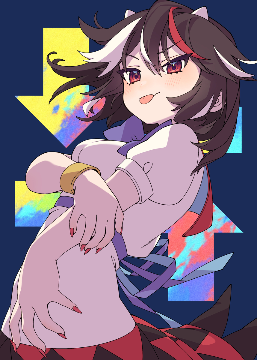 This is a pixiv picture whose title is あまのじゃくなあの娘.
