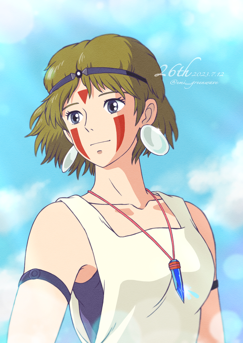 This is a pixiv picture whose title is もののけ姫26周年おめでとう！.