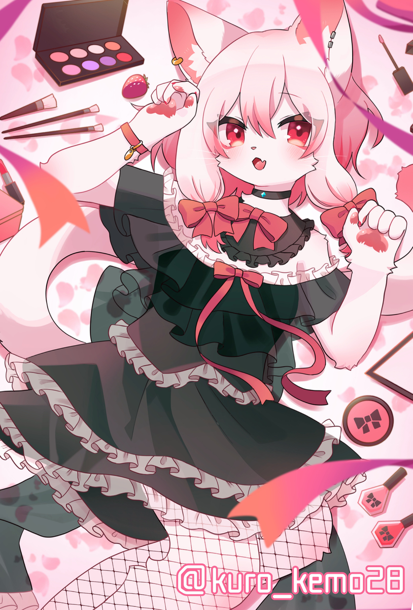 This is a pixiv picture whose title is 💄.