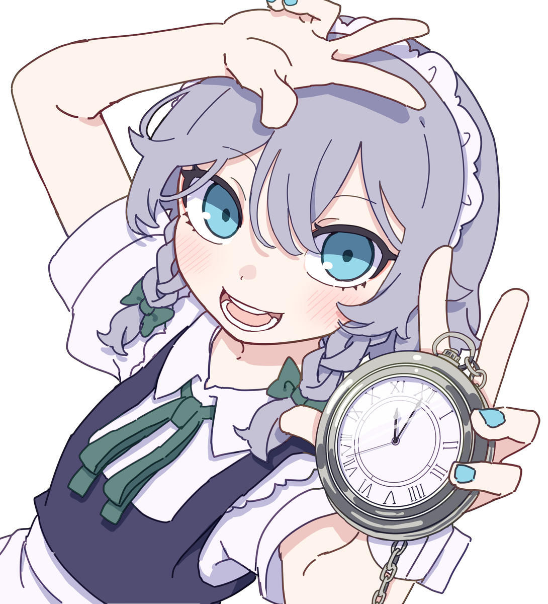 This is a pixiv picture whose title is 咲夜.