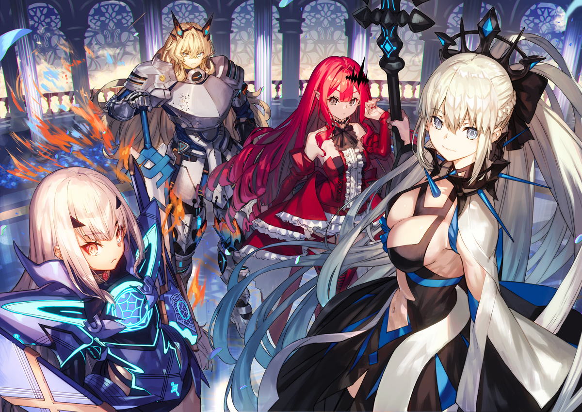 This is a pixiv picture whose title is 妖精円卓.