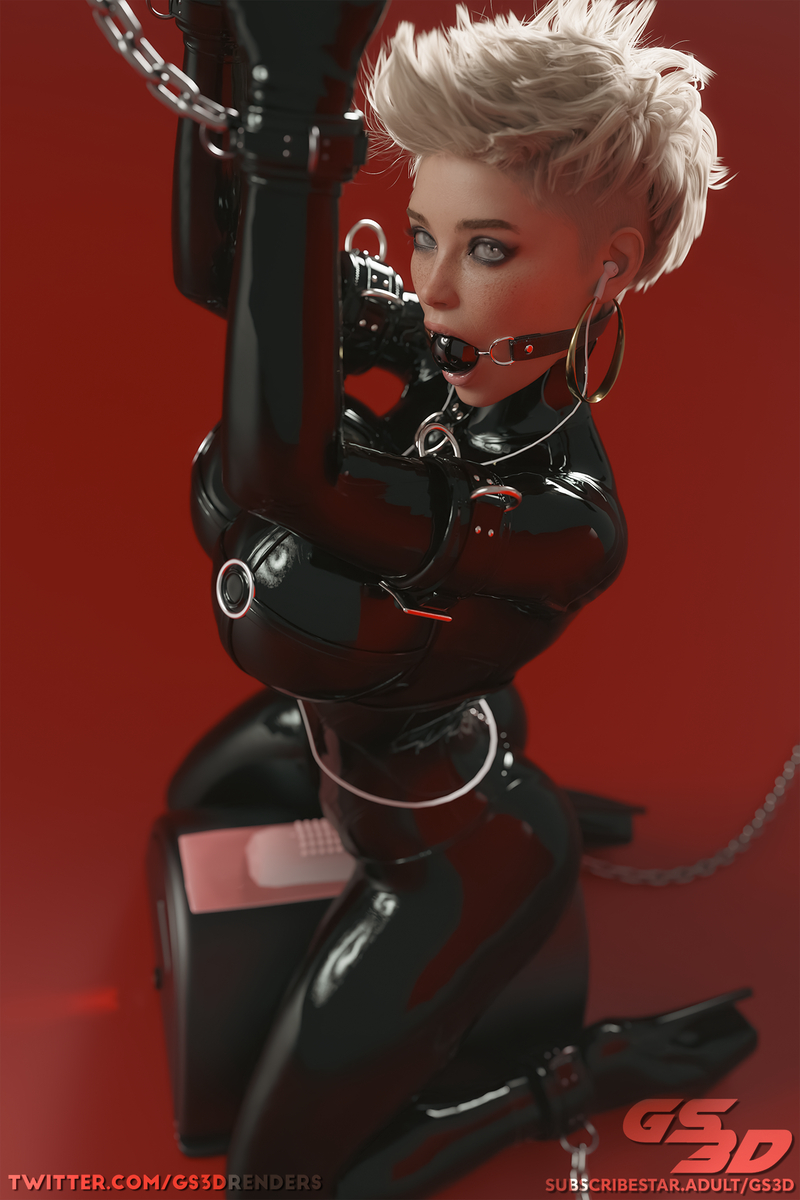 This is a pixiv picture whose title is Latex Photoshoot 6 [HD].