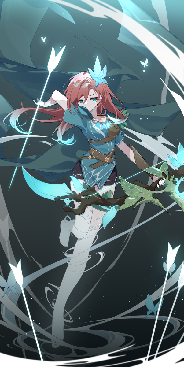 This is a pixiv picture whose title is Windranger.