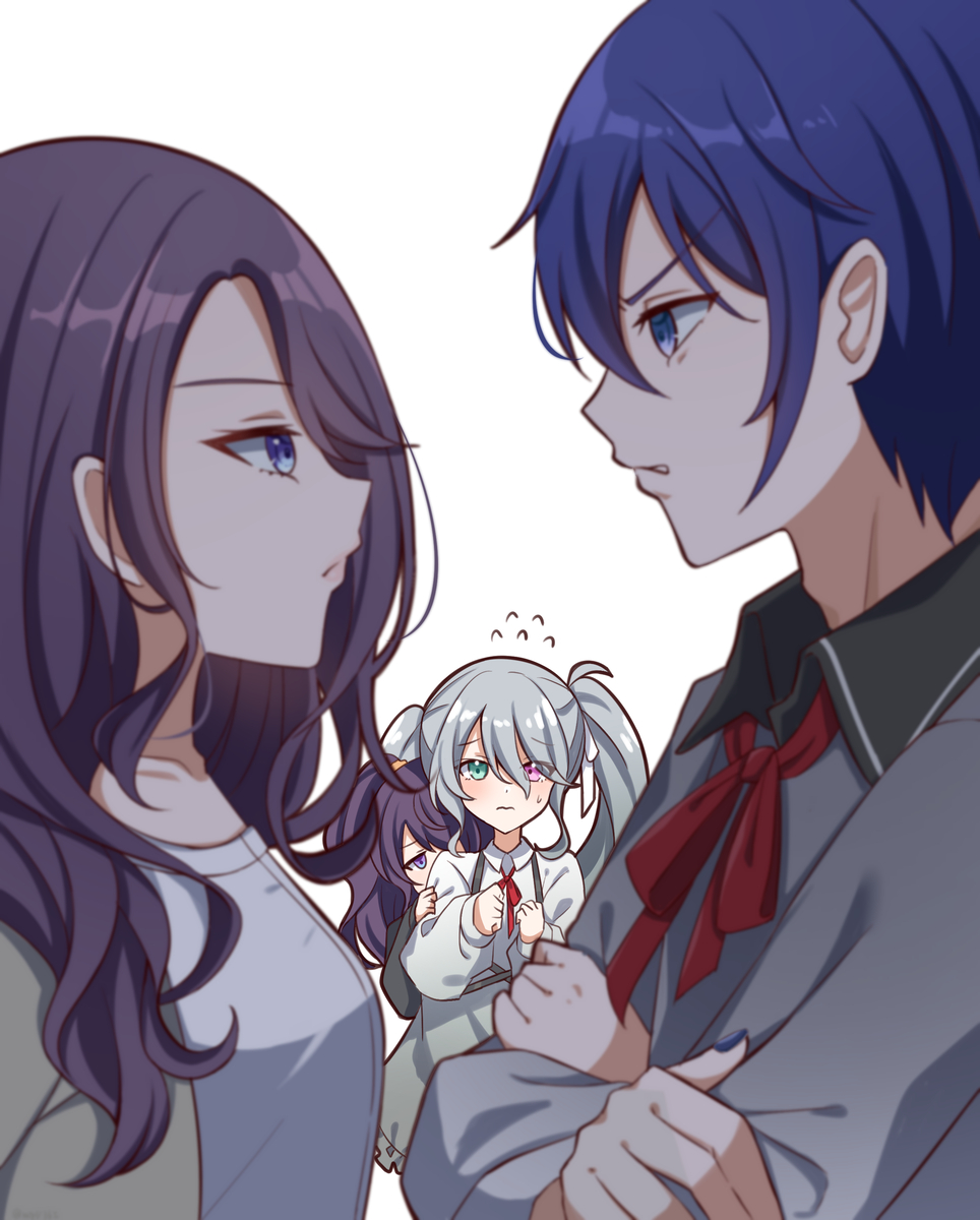 This is a pixiv picture whose title is ニゴカイVSまふゆママ.