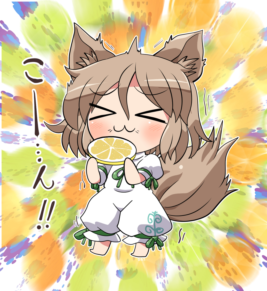 This is a pixiv picture whose title is つかさちゃんVSレモン.