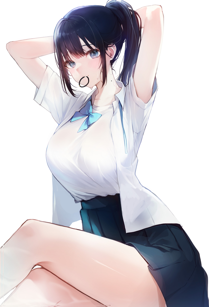 This is a pixiv picture whose title is ポニーテール..